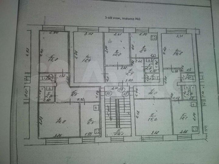 2-к. квартира, 49,8 м², 3/3 эт.