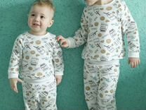 Пижама для девочки и мальчика со штанами домашняя