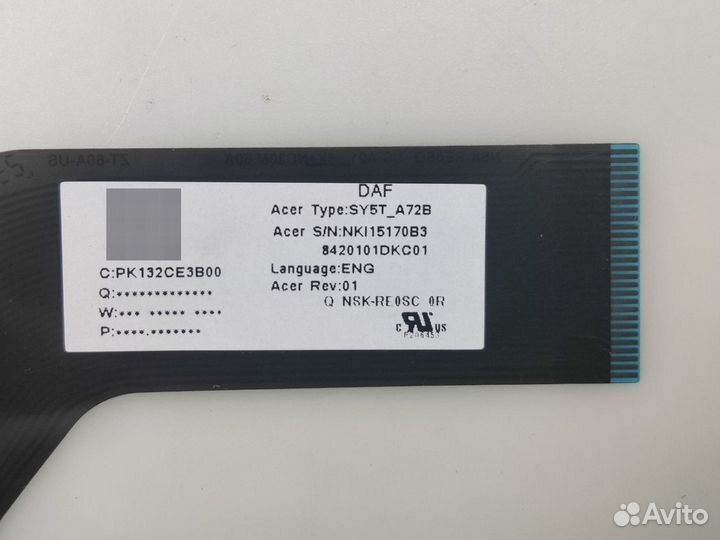 Клавиатура для ноутбуков Acer Aspire A315-53