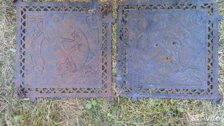 Каминные антикварные дверки