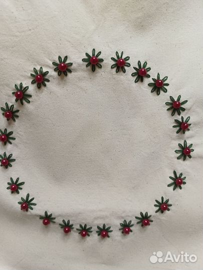 Сумка шопер с ручной вышивкой