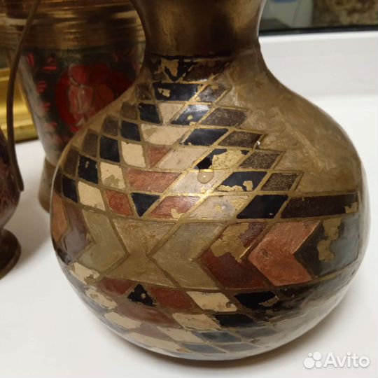 Кувшин ваза латунь Индия