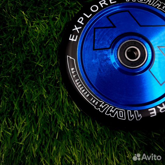 Колесо для трюкового самоката 110 мм (AL) бирюза