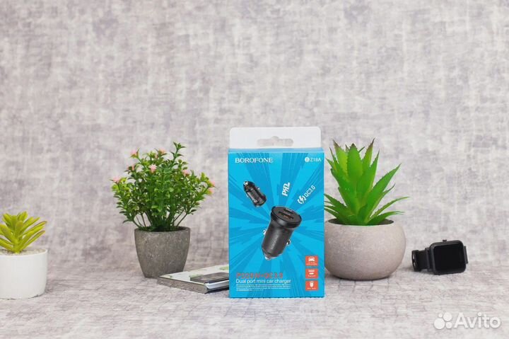 Автомобильное зарядное устройство Borofone BZ18A