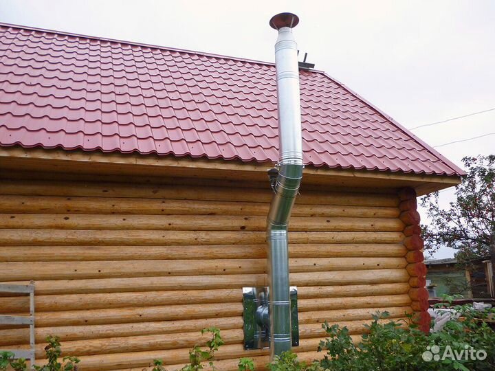 Дымоход 4 м Комплект Прямой Диаметр 115х200