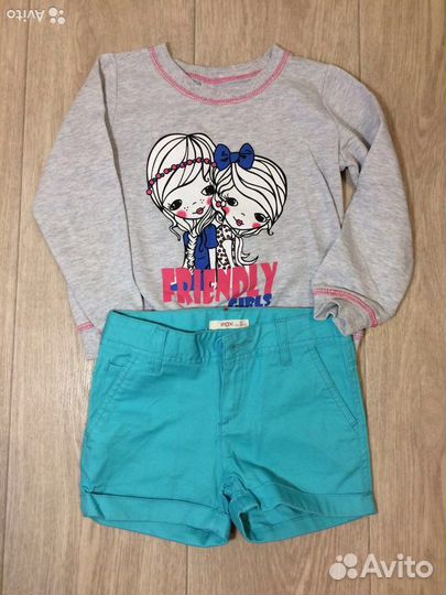 Вещи пакетом на девочку 110 116