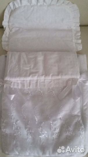 Белоснежный конверт и одеяло на выписку