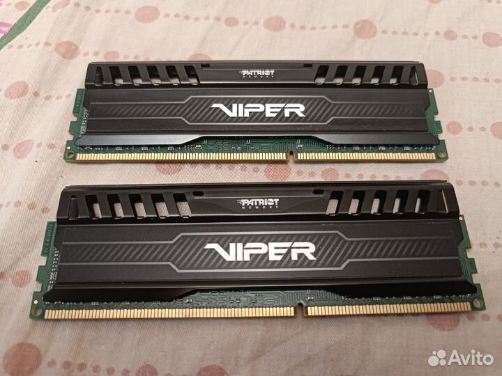Patriot Viper c0k 16гб (2х8) DDR3. Комплект