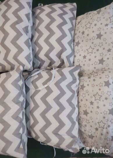 Бортики/подушки в детскую кроватку 12 штук