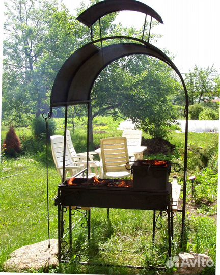 Мангал С печкой под казан