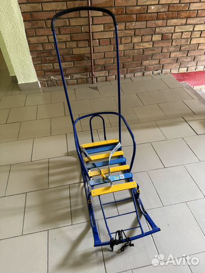 Детские санки с колесами Nika kids