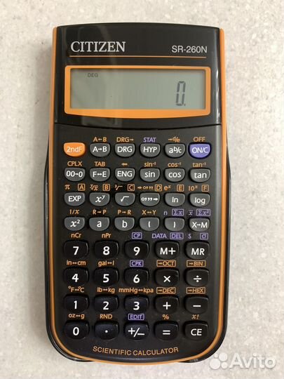 Калькулятор Citizen sr-260n