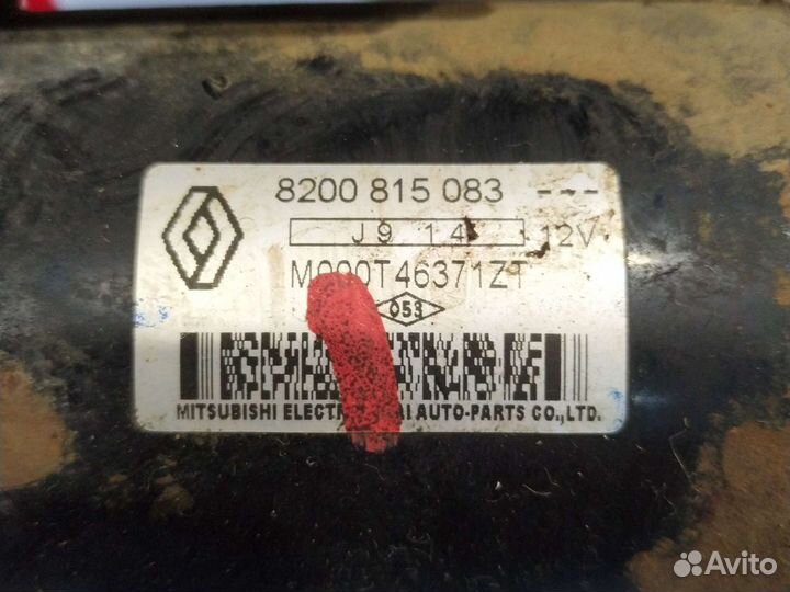 Стартер Renault logan 1.6