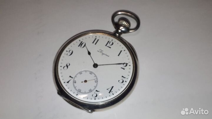 Часы карманные Longines, 5 Grands Prix. серебряные