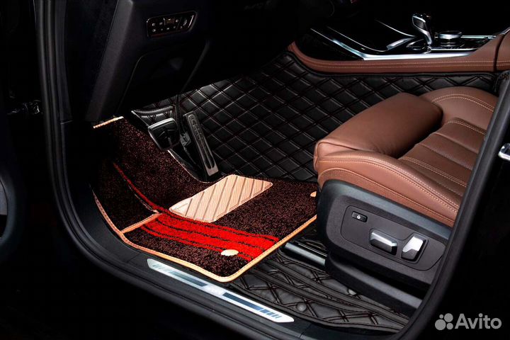 3D Коврики Hyundai Palisade Салон Багажник Экокожа