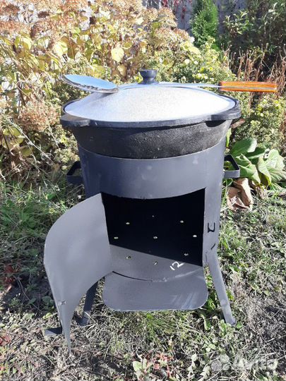 Чугуные Казаны с печкой