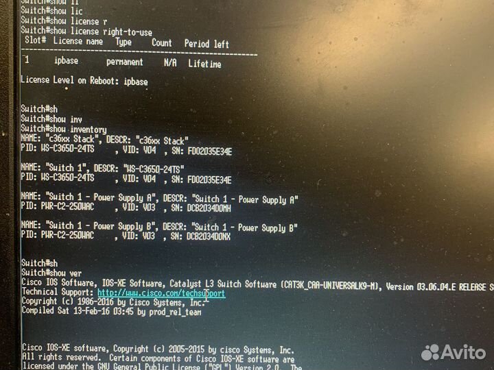 Cisco 3650