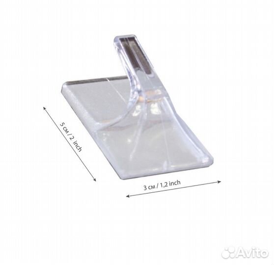 Крючок для ванной самоклеящийся пластик прозрачный