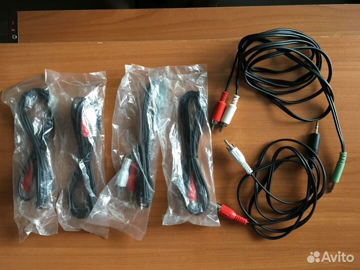 Аудио Кабель 3.5 мм джек-тюльпаны