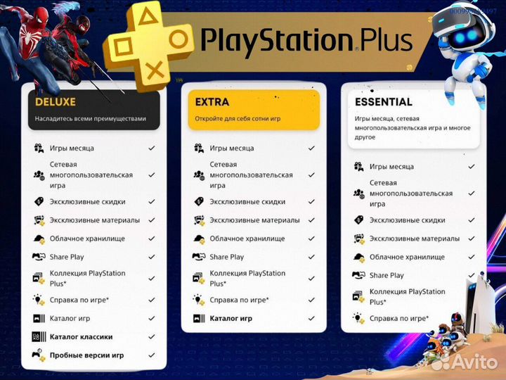 Подписка ps plus турция delux на ps5 ps4 (Арт.53626)