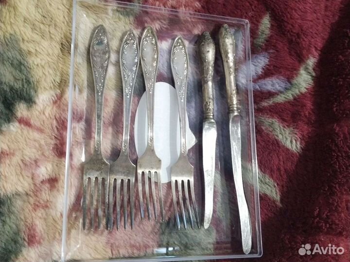 Вилки и ножи мельхиор