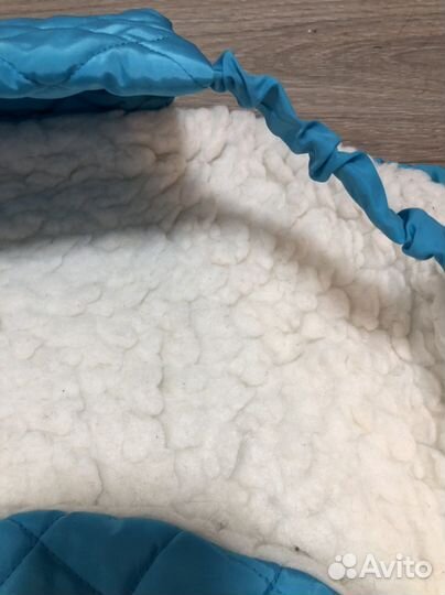 Меховой зимний конверт в коляску/ в санки