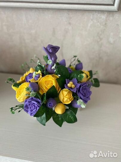 Букет из мыльных цветов