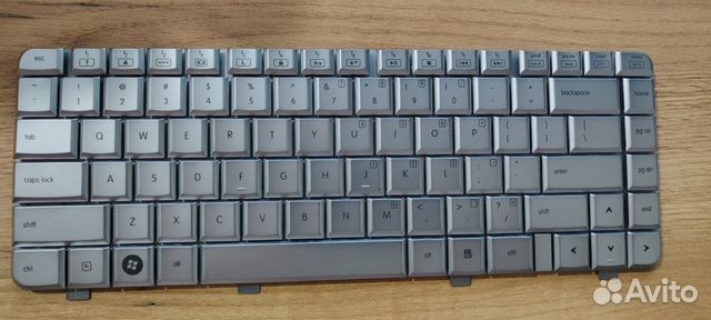 Клавиатура для ноутбука HP dv4-1000 серебряная