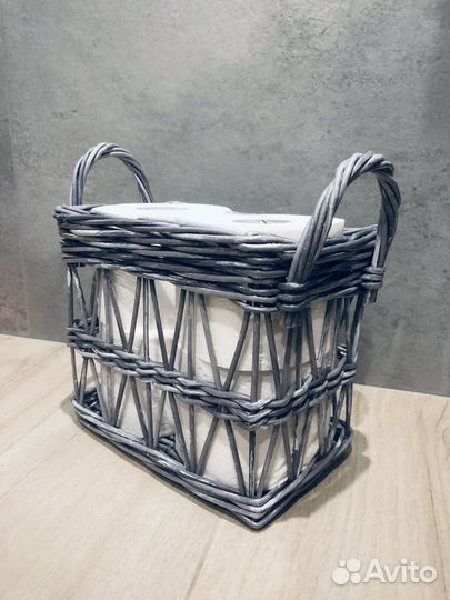 Плетеная корзинка для хранения