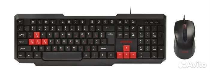 Комплект клавиатура+мышь проводной Smartbuy