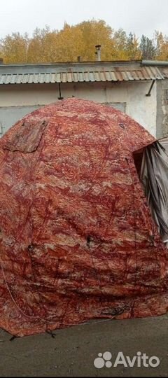 Походная баня уп-2 + раскладушки + тёплый пол