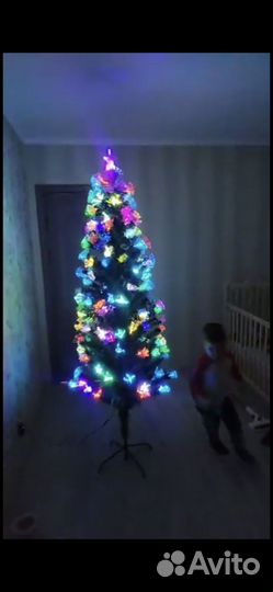 Елка новогодняя со встроенной гирляндой