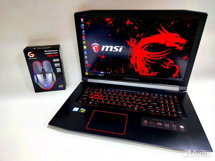 Игровой acer Predator 17.3 ips,i7,1060 в идеале
