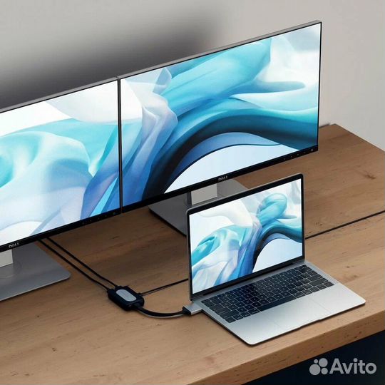 Адаптер Satechi Type C Dual hdmi MacBook