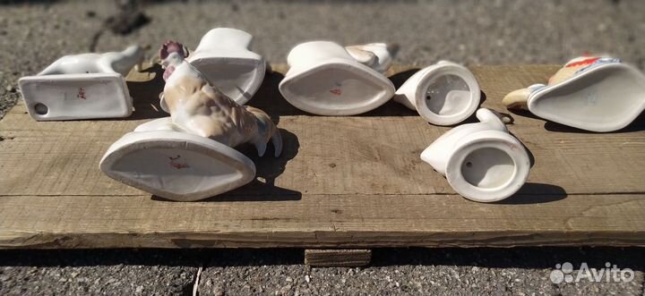 Статуэтки и декоративная посуда из фарфора СССР