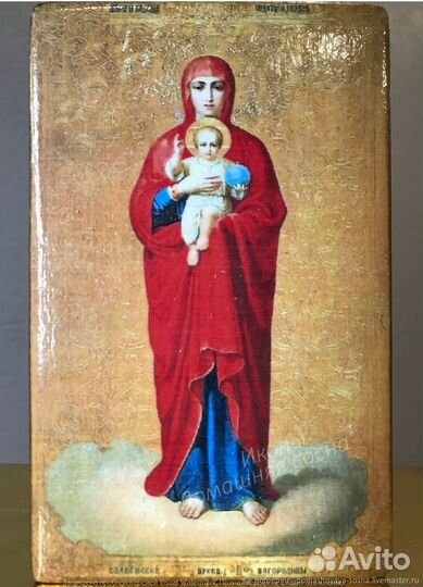 Икона Божией Матери Валаамская дерево сосна новая