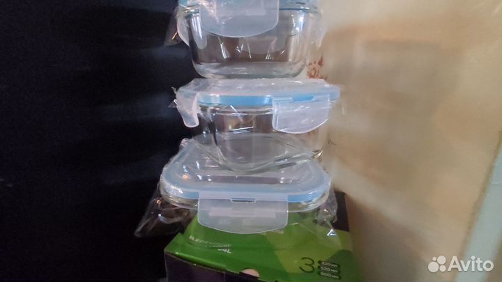 Квадратные стеклянные контейнеры