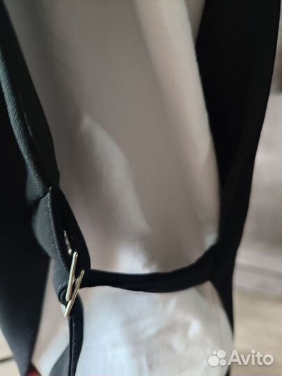 Жилет удлинённый чёрный Cotton 44