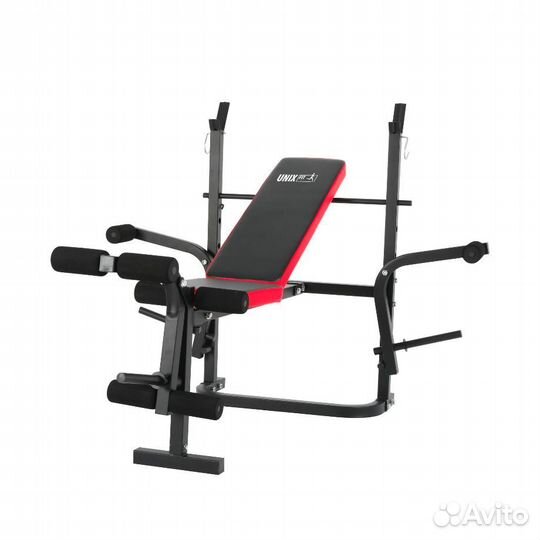 Скамья силовая со стойками unix Fit bench 120M
