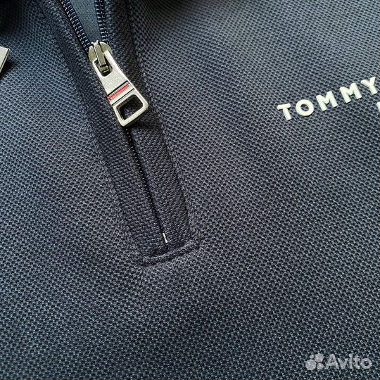 Tommy hilfiger свитшот полузамок old money