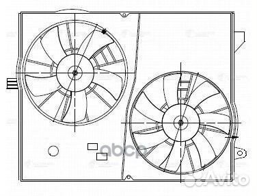 Вентилятор радиатора chevrolet captiva/opel ANT