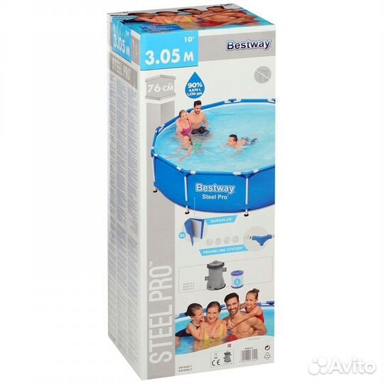 Бассейн каркасный Bestway 56679 с фильтром-насосом