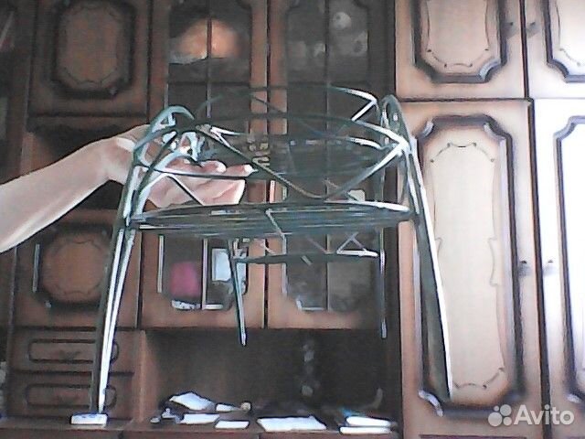 Подставка металл для цветов на 3 горшка