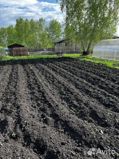 Вспашка земли мотоблоком культивация