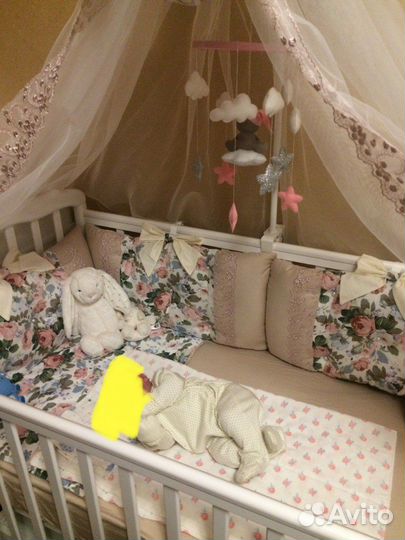 Бортики балдахин простыни