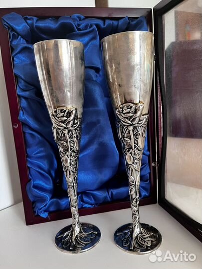 Фужеры мельхиор