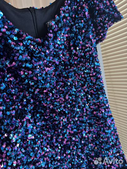 Платье zara s с пайетками