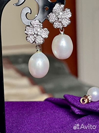 Серьги с жемчугом