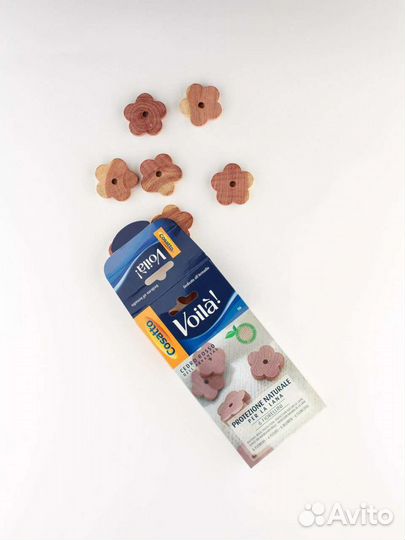 Фигурки-цветочки 6 шт. (антимоль)