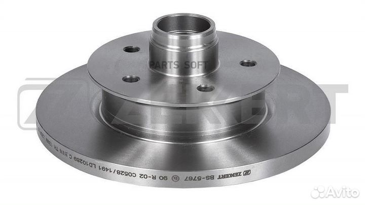 Диск торм. перед. VW Transporter III 82- BS5767